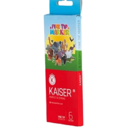 ماژیک نقاشی 6 رنگ جعبه مقوایی از برند کایزر (Kaiser Painting Marker SK811)