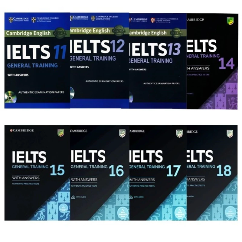مجموعه کتاب های 18-11 Cambridge IELTS General،کمبریج آیلتس 18-11  جنرال،همراه با جواب و CD، ویژه آمادگی آزمون آیلس