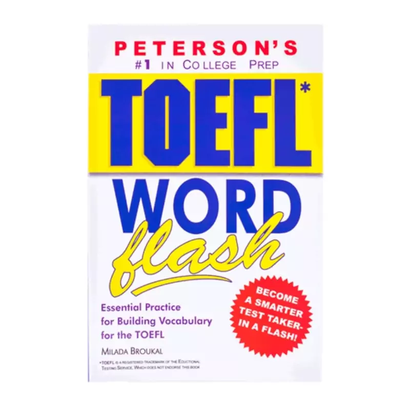 کتاب TOEFL Word Flash،تافل ورد فلش،آموزش واژگان انگلیسی، انتشارات Petersons،Toefl، toefl flash، Milada Broukal