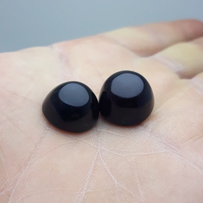 یک جفت عقیق شفت العبد کله قندی گرد