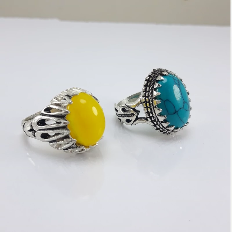 یک جفت انگشتر طرح نقره حراجی