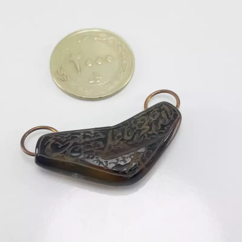 مهره عقیق خطی تراش کلکسیونی
