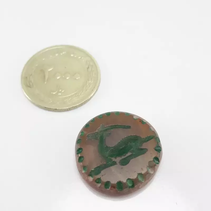 نگین عقیق نشان با طرحی جذاب و خاص