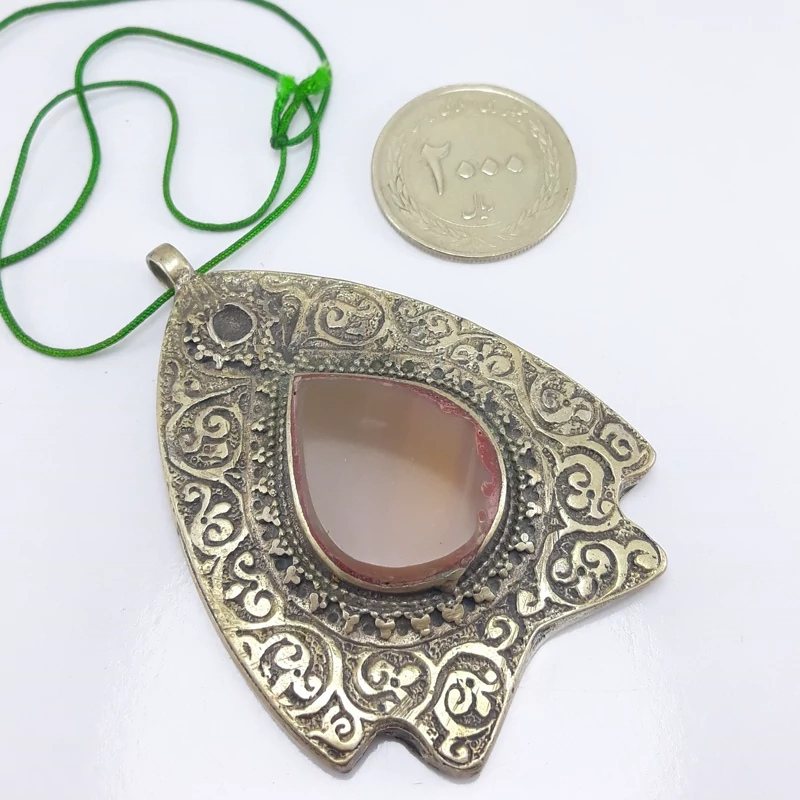 مدال گردنی ورشو عقیق معدنی