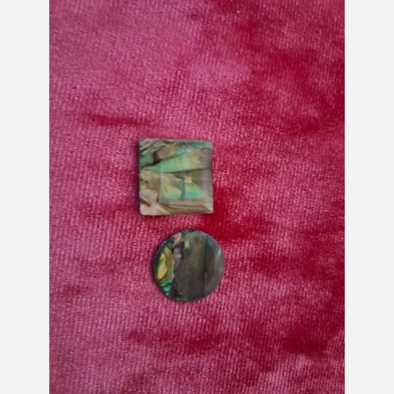 نگین صدف آبالون 2 عددی ( ارسال رایگان  )