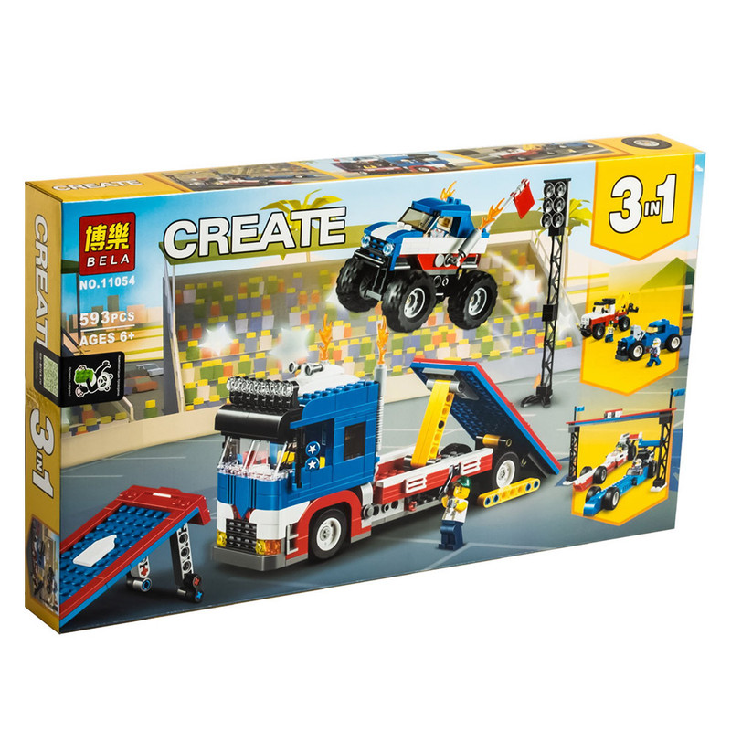 ساختنی بلا مدل Creator پرش ماشین از روی کامیون کد HI-11054