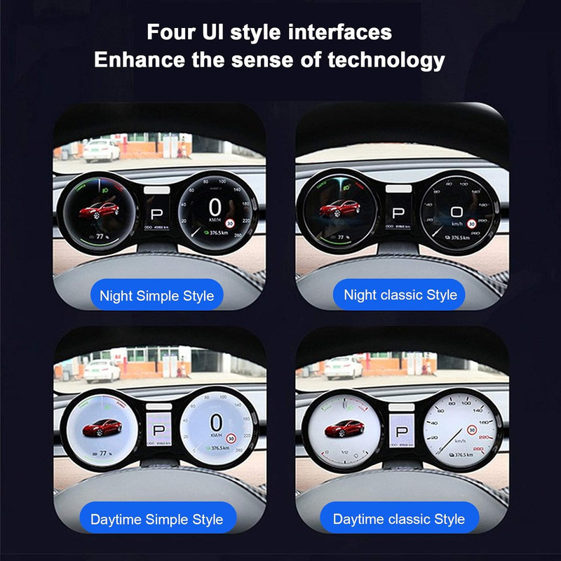 نمایشگر داشبورد خودرو کد HUD LCD-3/y مناسب برای تسلا مدل 3 Y