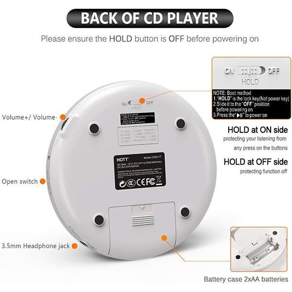 پخش کننده موسیقی هاتت مدل CD611T