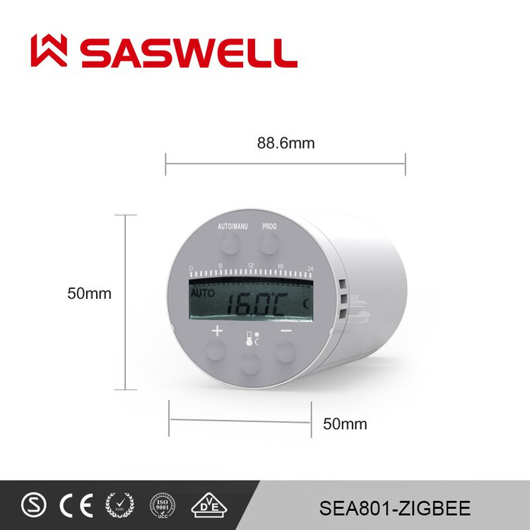 ترموستات رادیاتور هوشمند ساسول مدل SASWG-04-WIFI-TY