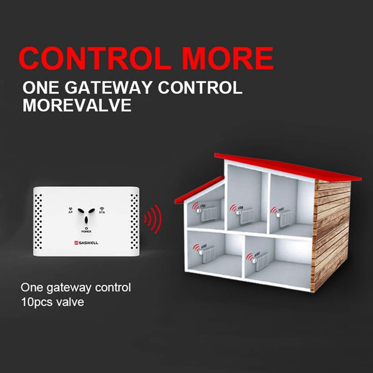 ترموستات رادیاتور هوشمند ساسول مدل SASWG-04-WIFI-TY