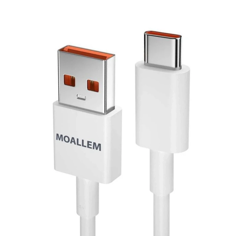 کابل تبدیل USB به USB-C معلم نوین مدل Note 120W طول 1 متر