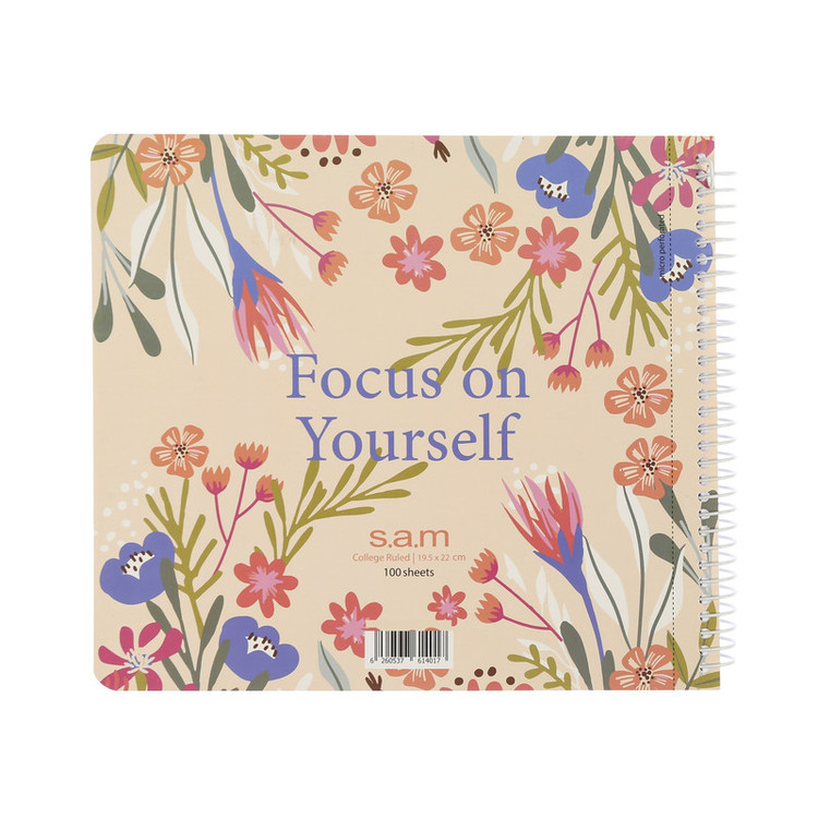 دفتر مشق 150 برگ سم طرح Focus On Yourself