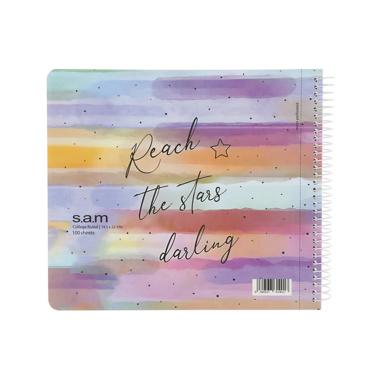 دفتر مشق 150 برگ سم طرح Reach the Stars