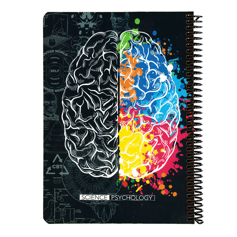 دفتر مشق 100 برگ دات نوت طرح PSYCHOLOGY کد B05