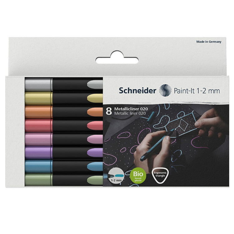 ماژیک رنگ آمیزی اشنایدر مدل paint it کد 103189 بسته 8 عددی