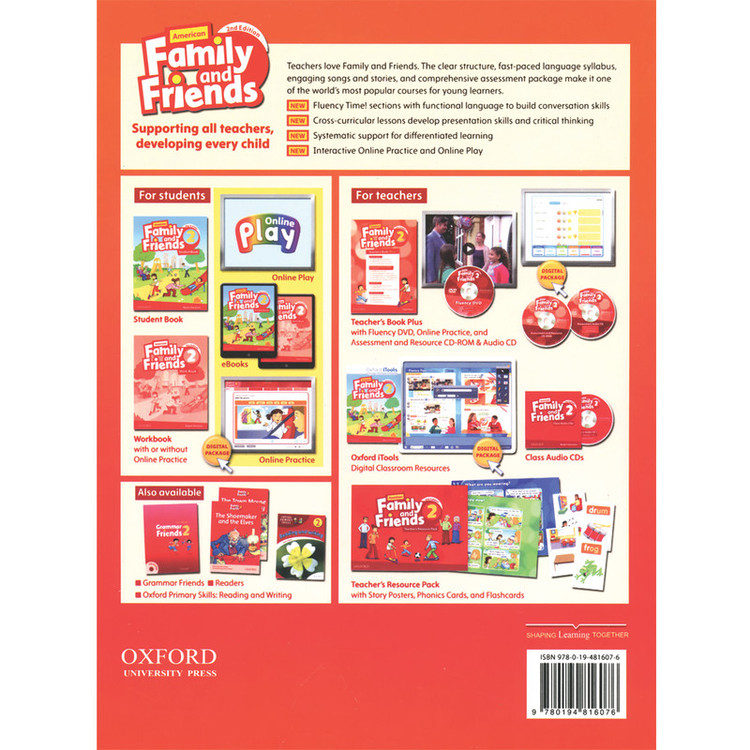 کتاب 2 American Family and Friends اثر Naomi Simmons انتشارات Oxford