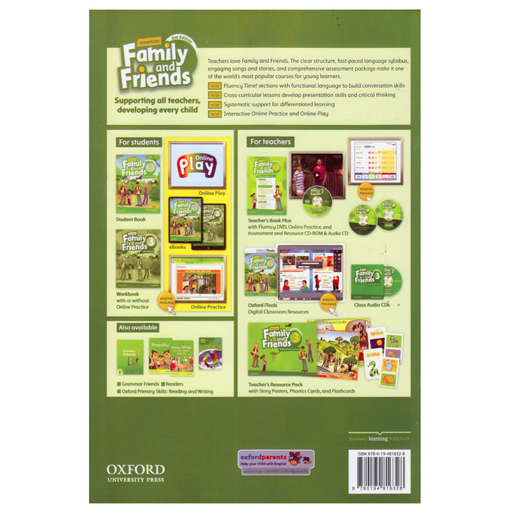 کتاب American Family And Friends 3 2nd Edition Teachers Book اثر Alex Reynham انتشارات الوندپویان