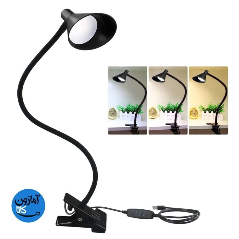 چراغ مطالعه led گیره با نور محافظت از چشم
