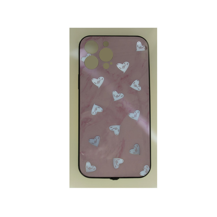 کاور داتینو طرح باران قلب ال ای دی دار مناسب برای گوشی موبایل اپل iPhone 13 Pro Max