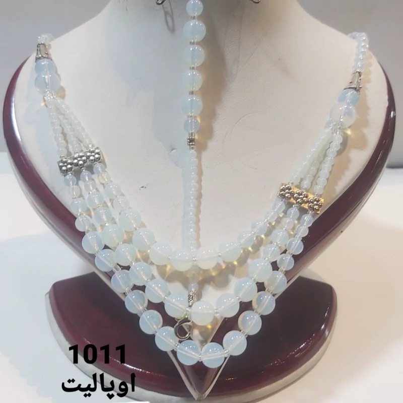 4 مدل گردنبند دستبند سنگی مدل هندی