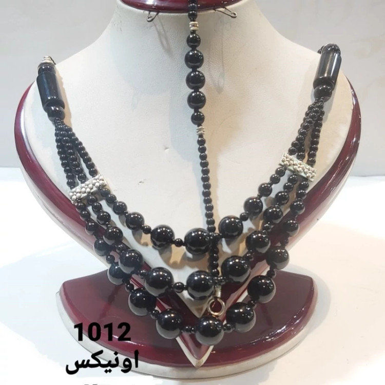 4 مدل گردنبند دستبند سنگی مدل هندی