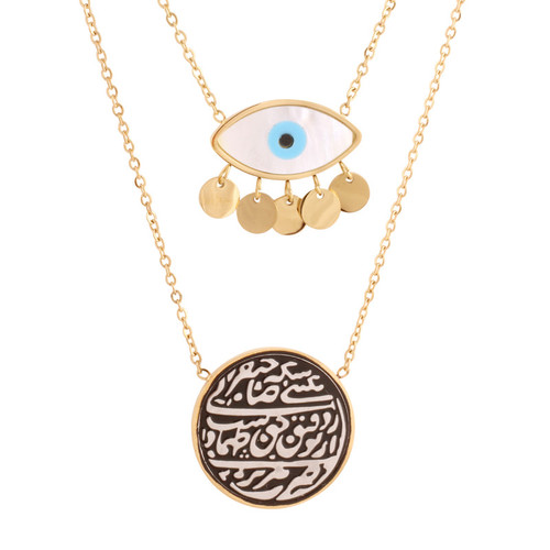 گردنبند زنانه مدل چشم نظر کد N3258