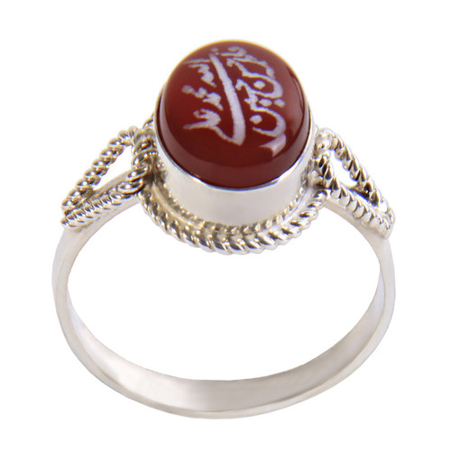 انگشتر نقره زنانه بازرگانی میلادی کد AW-005