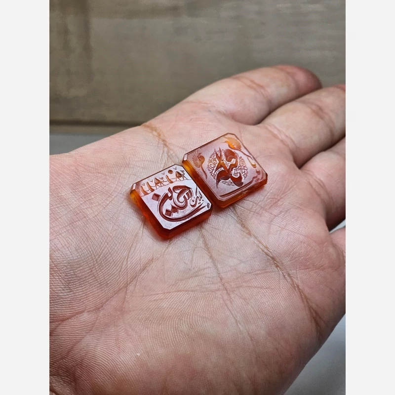 نگین عقیق یمن و غیر من خط محقق
