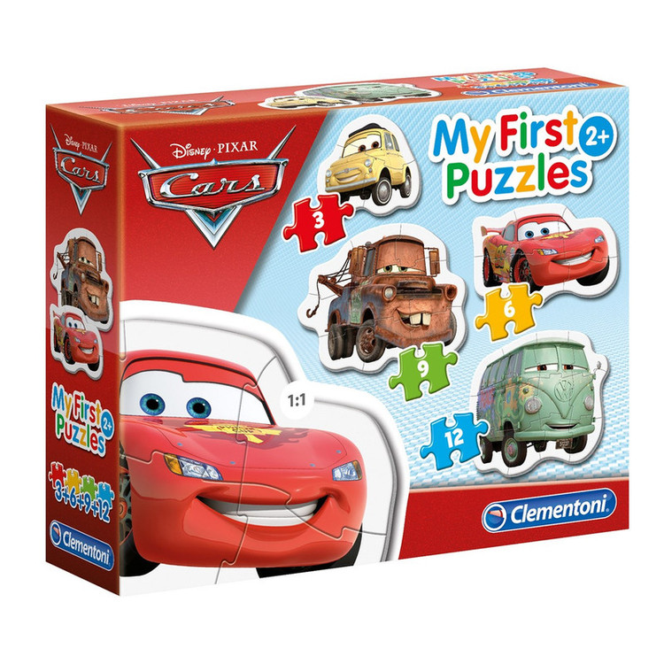 پازل کلمنتونی 4 در 1 مدل my first puzzles cars20804