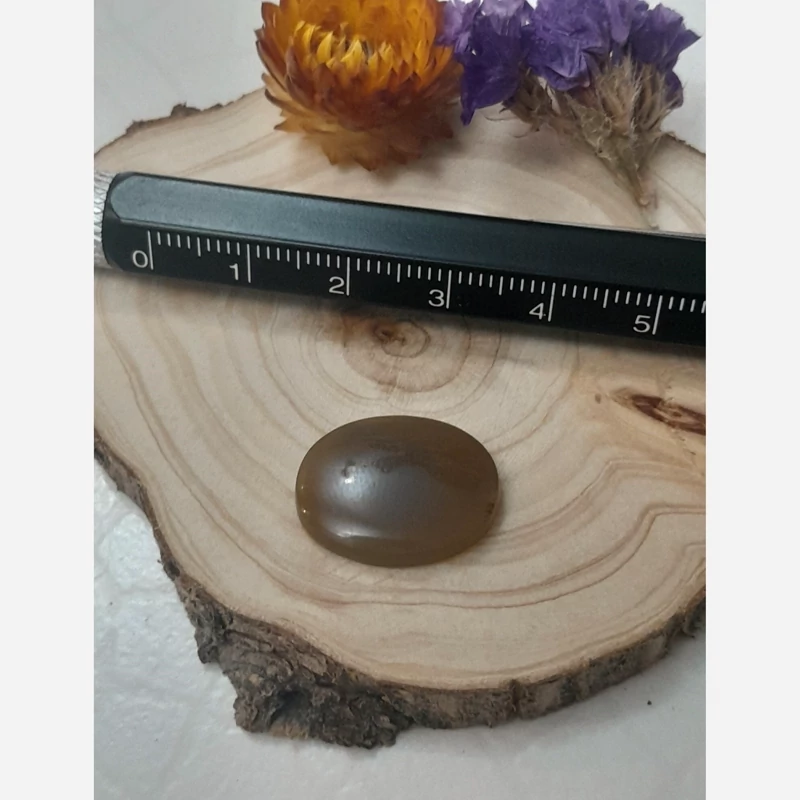 عقیق یمنی قهوه ای رنگ طبیعی