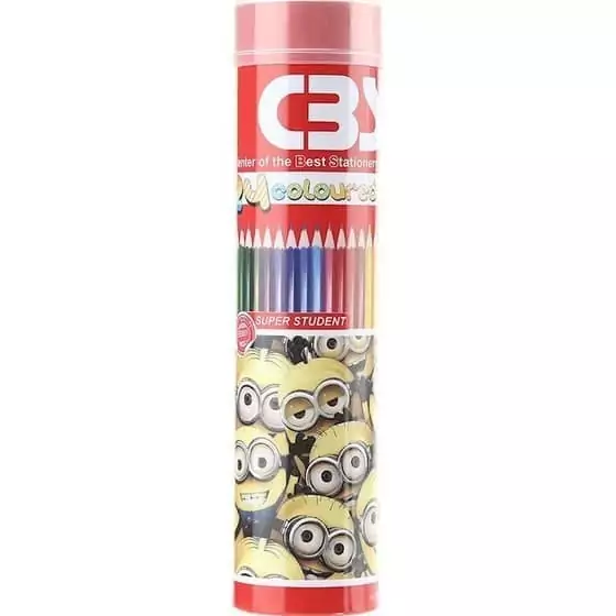 مداد رنگی 24 رنگ سی بی اس مدل JM 490-24 کد 007