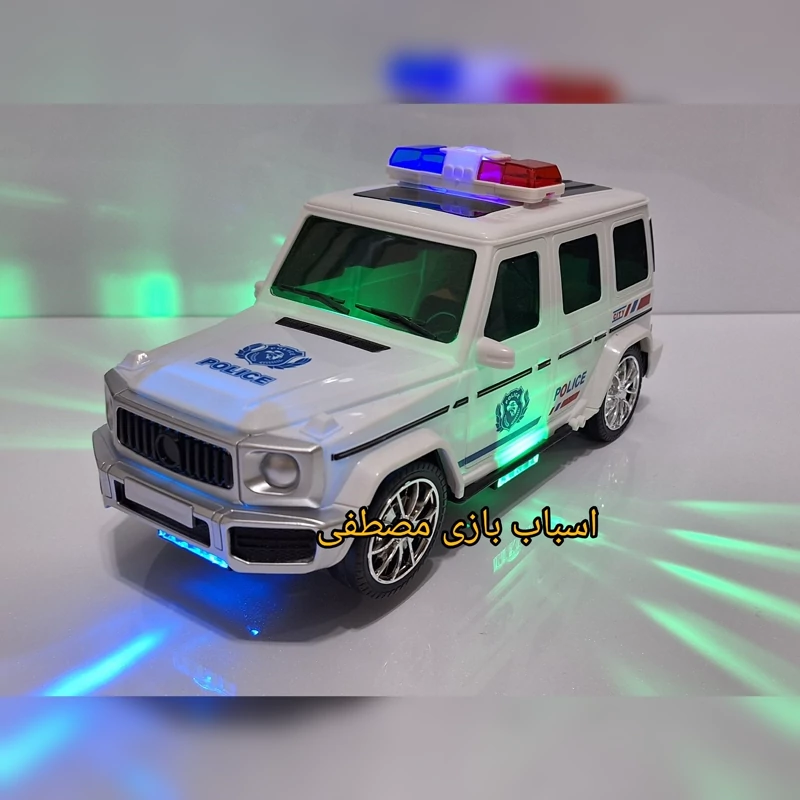 ماشین پلیس بزرگ موزیکال و چراغدار متحرک