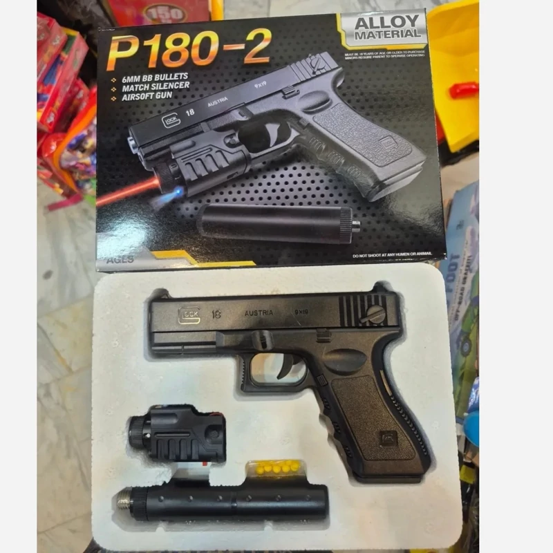 کلت ساچمه ای P180 فلزی با صدا خفه کن
