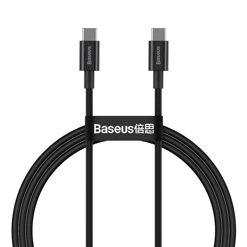 کابل USB-C به USB-C باسئوس مدل Superior-100W طول 1 متر