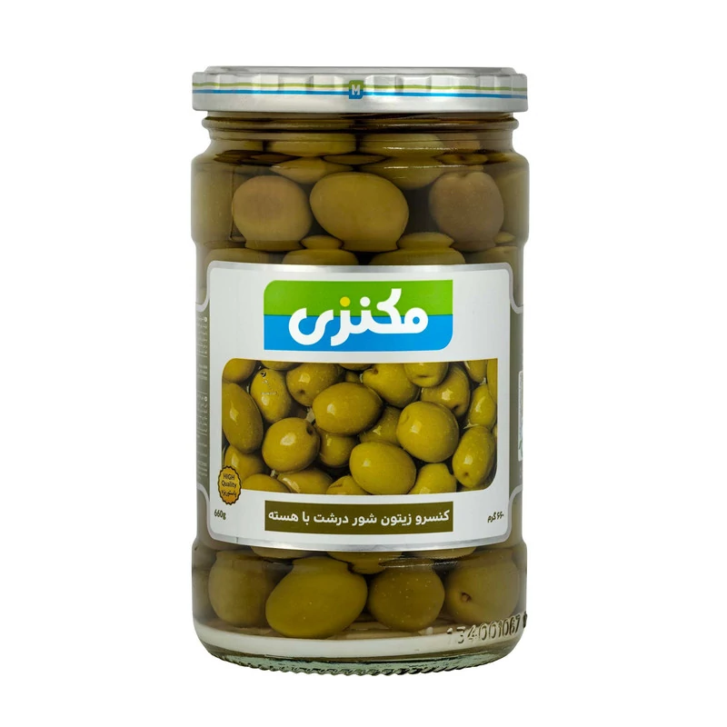 زیتون شور درشت با هسته مکنزی - 660 گرم