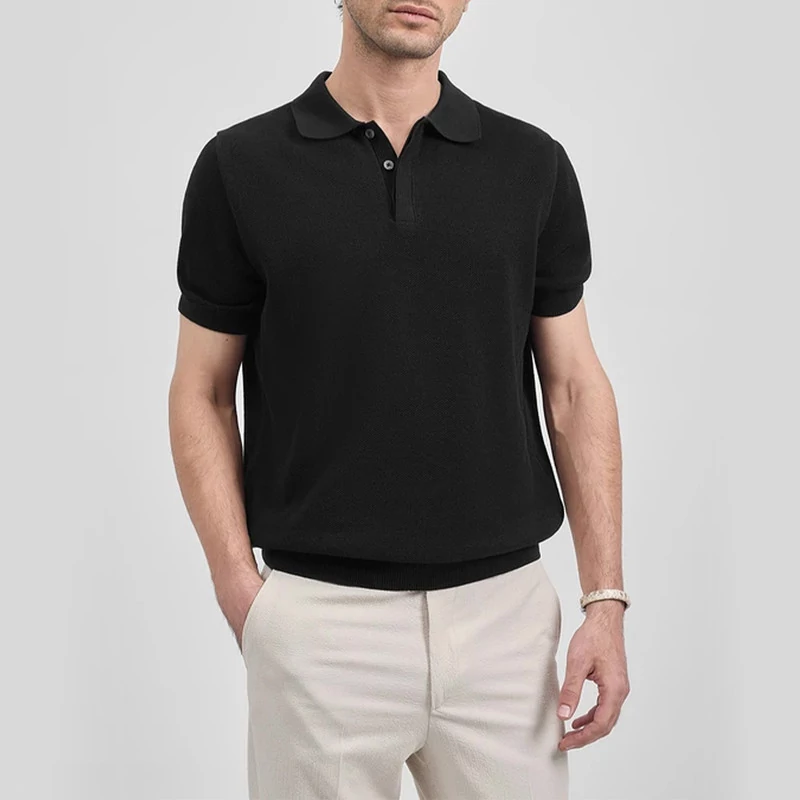 پولوشرت آستین کوتاه مردانه کروم مدل 2512306 knit  مدل 1