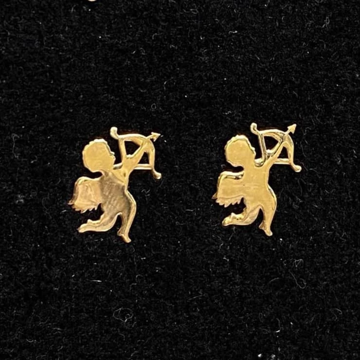 گوشواره  طلا فرشته و کمان 121292