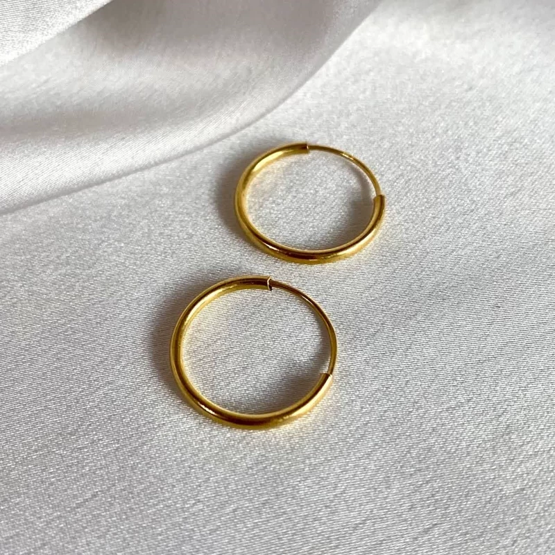 گوشواره  طلا حلقه ای ساده 121650