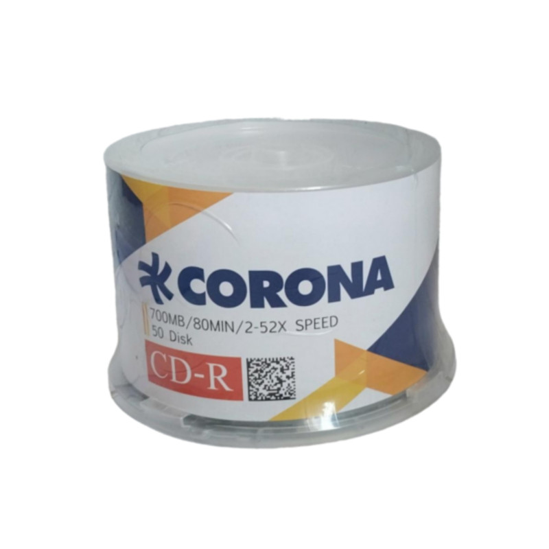 سی دی خام کرونا مدل CD-R بسته 50 عددی