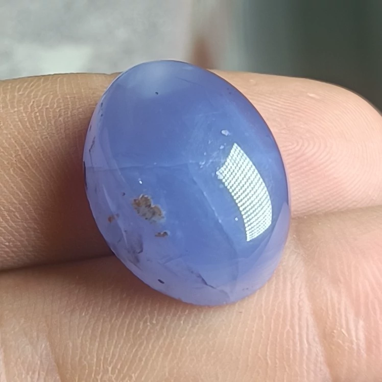 نگین عقیق آبی کاملا طبیعی