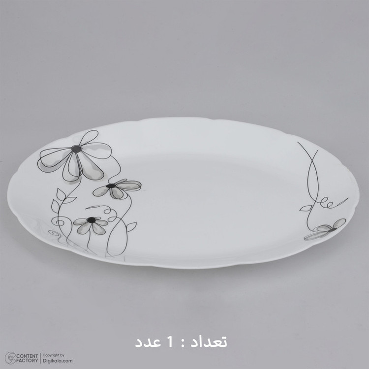 سرویس غذاخوری 25 پارچه دسینی طرح نیلوفری مدل شارلوت ورژن 1