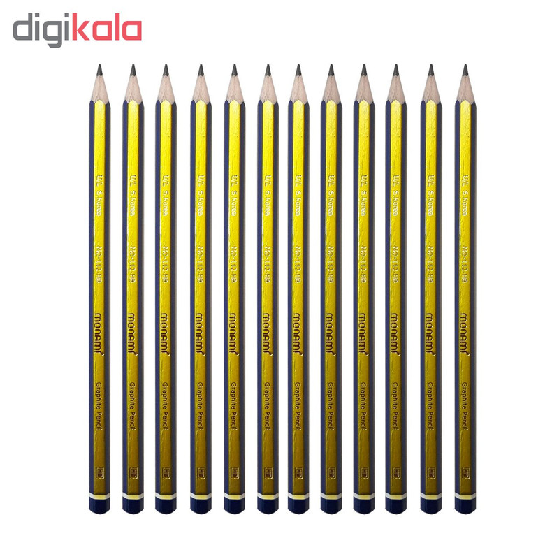 مداد مشکی مونامی مدل Graphite Pencil کد MO-112-HB