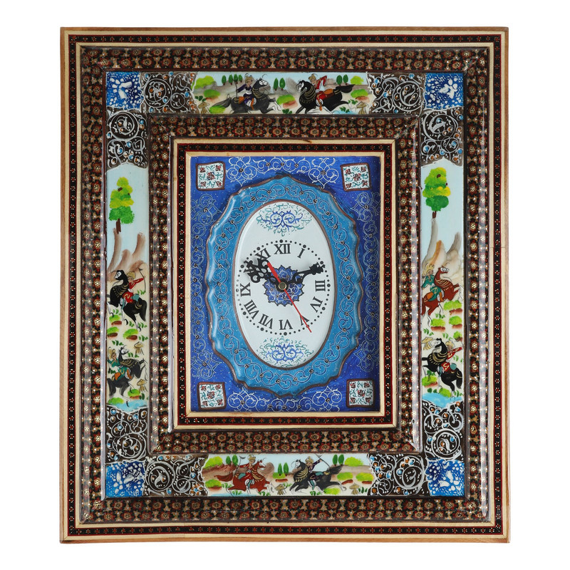 ساعت خاتم کاری چوبی کد 01