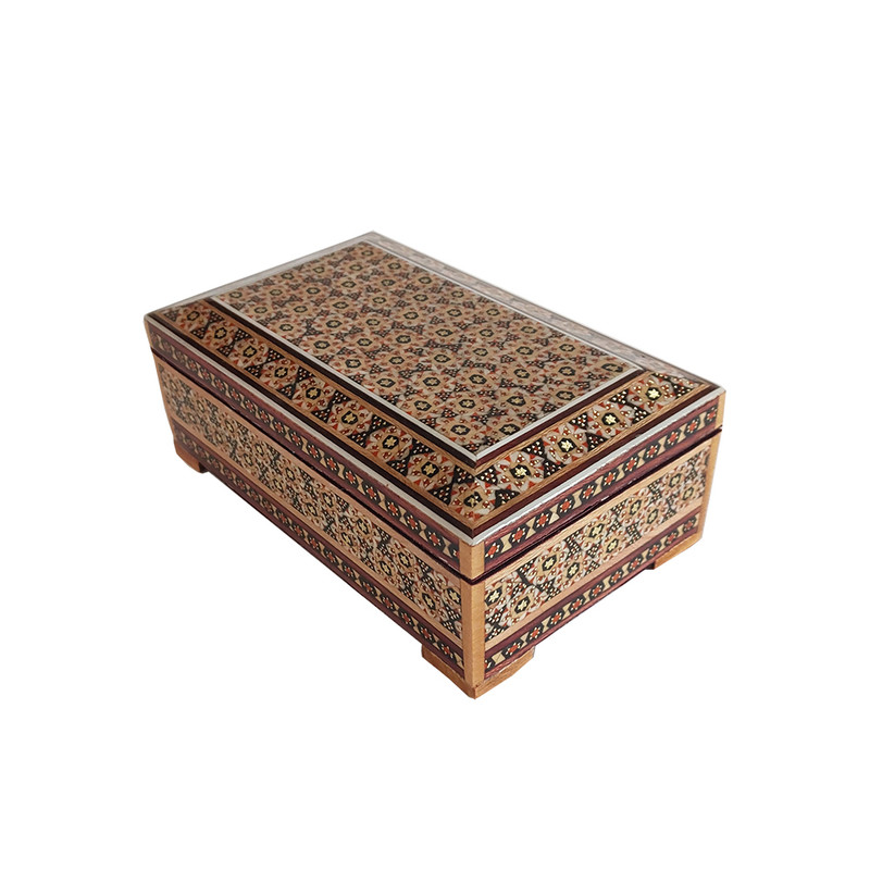 جعبه جواهرات خاتم کاری کد 03