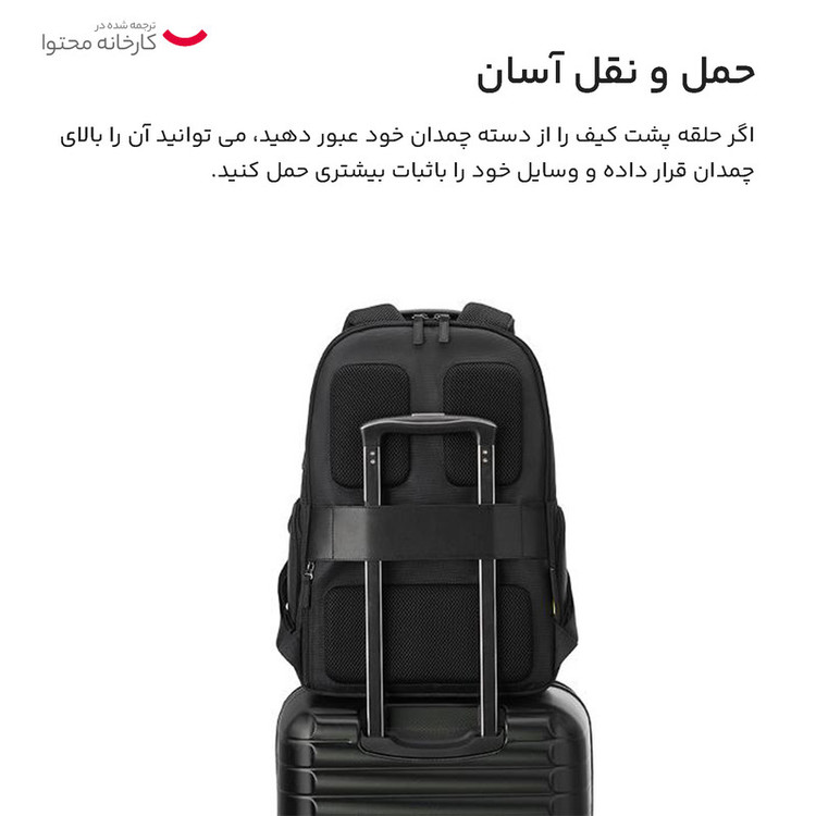 کوله پشتی لپ تاپ دلسی مدل WAGRAM کد 1199610 مناسب برای لپ تاپ 15 تا 17 اینچی