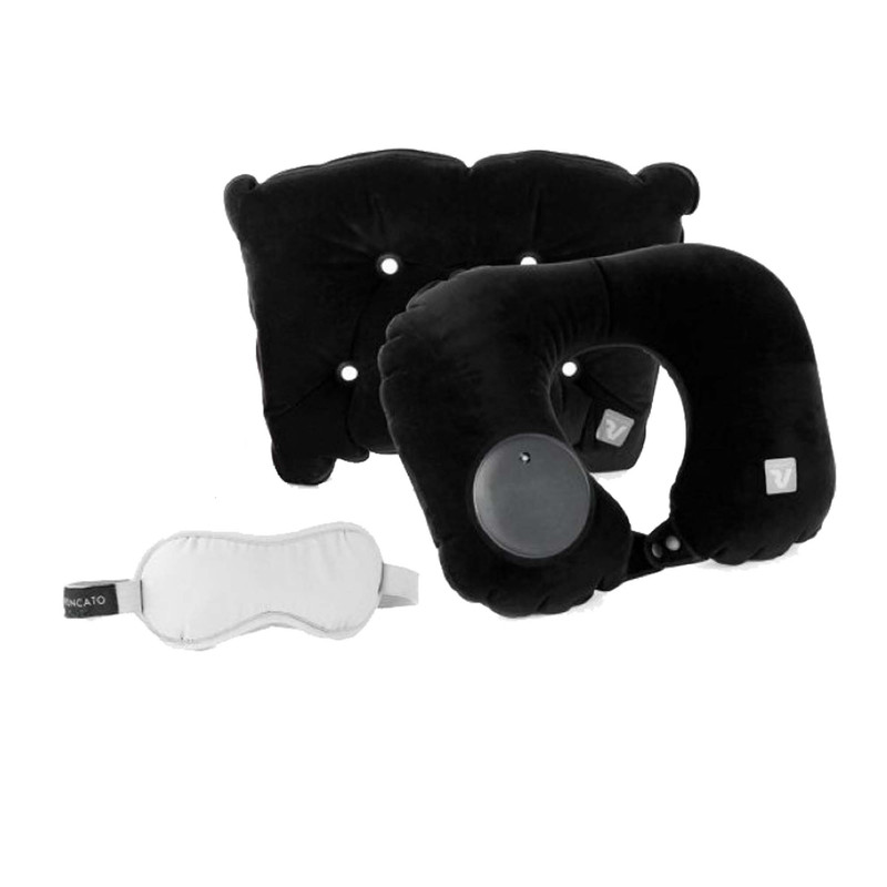بالش بادی سفری رونکاتو مدل ACCESSORIES بسته 2 عددی به همراه چشم بند خواب