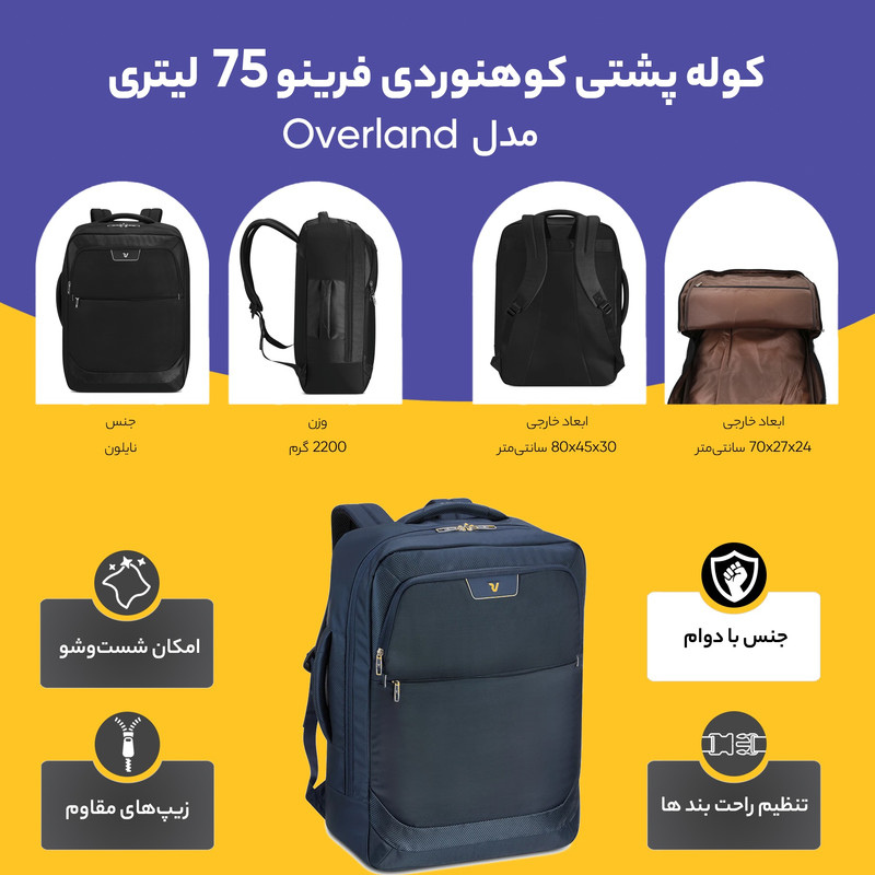 کوله پشتی رونکاتو مدل جوی کد 416218