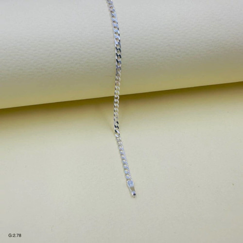 دستبند نقره مردانه | کارتیر | قفل طوطی کد SMD50