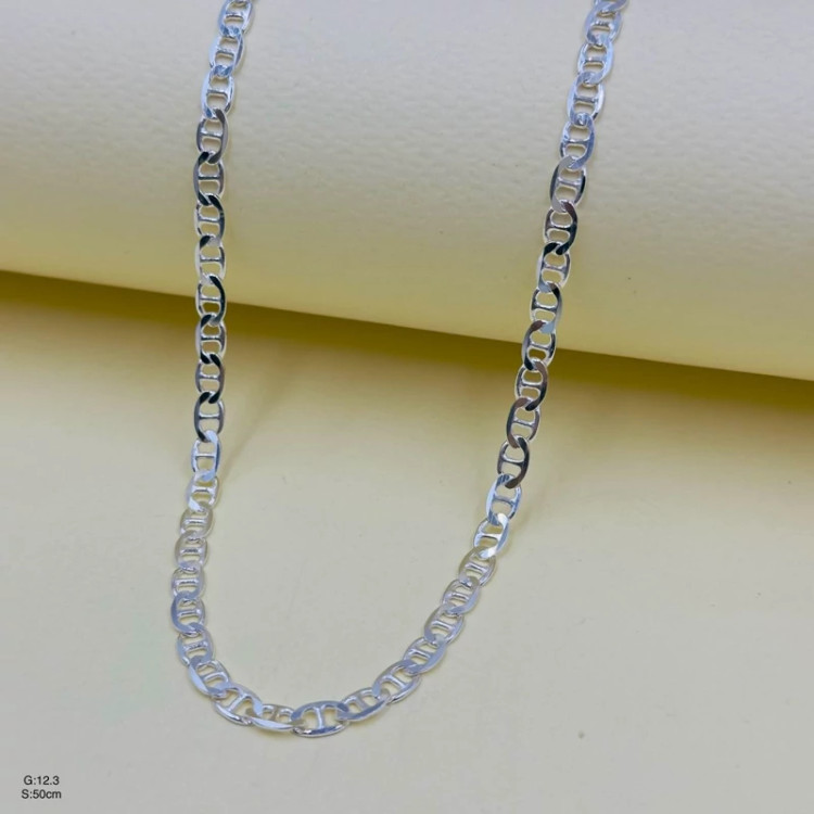 زنجیر نقره مردانه طرح تی کد SMD37