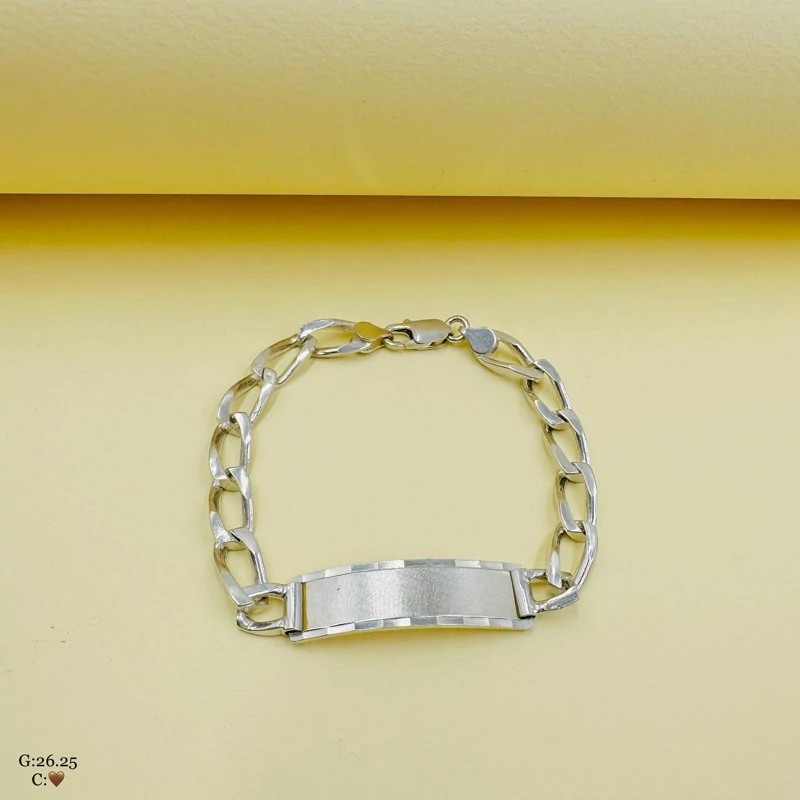 دست بند نقره مردانه کارتیه کد SMD6